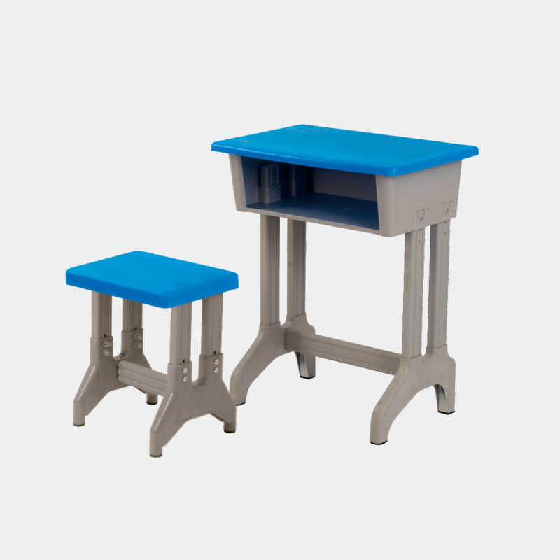 單人雙柱可升降課桌凳 